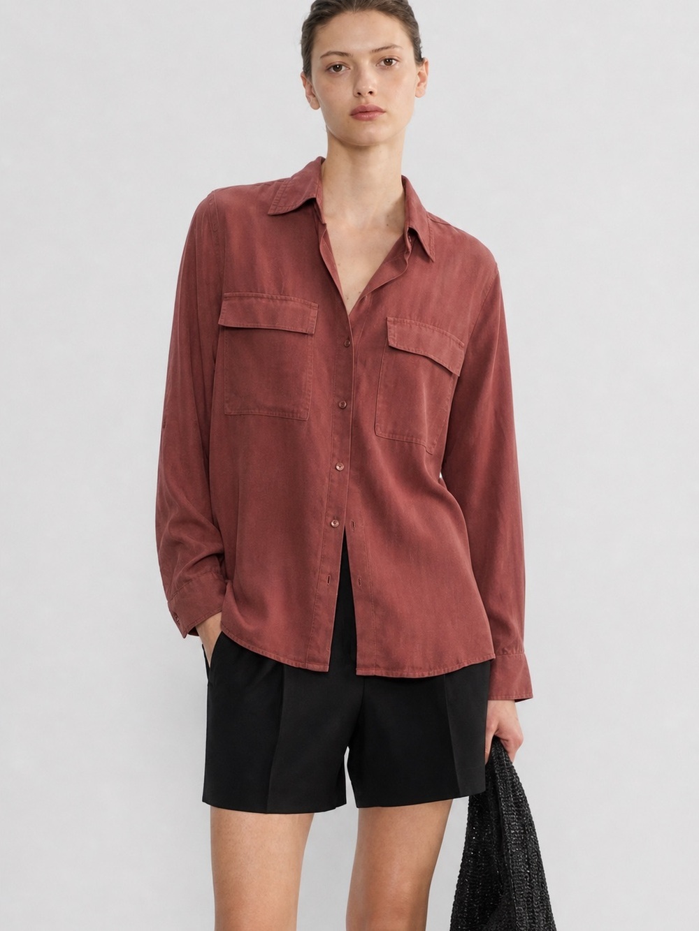 Aritzia The Group Babaton Utility Button Down Shirt